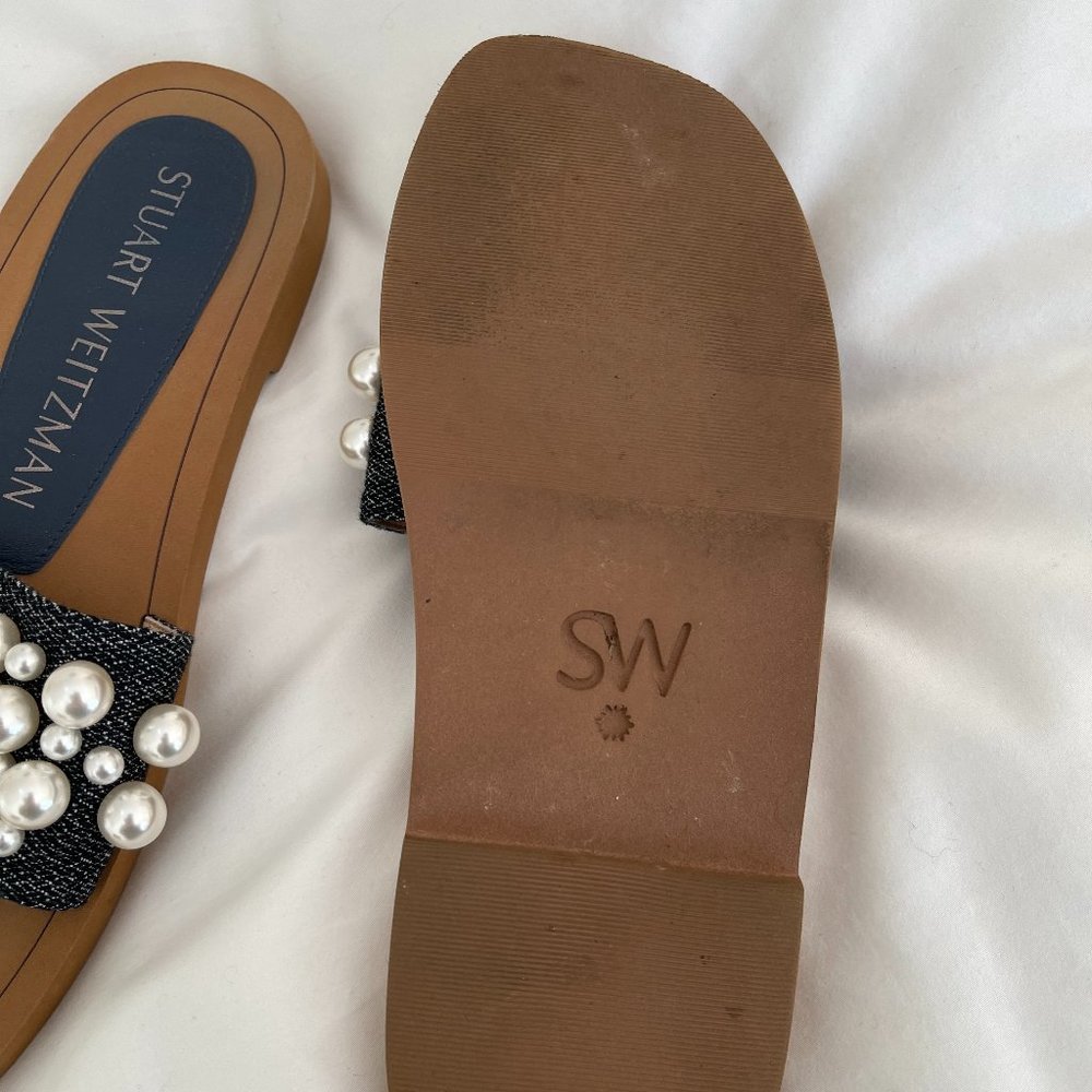 Stuart Weitzman pearl sandals 8 M